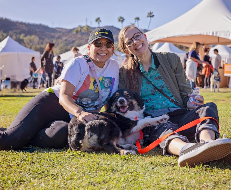 People and dog